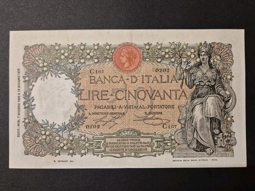 Banconota regno italia - banconota, d’italia