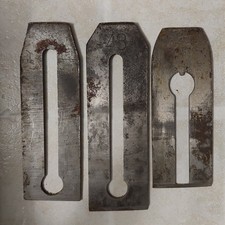 3 lame di ricambio per pialle lunghezza 15 e 12,5 cm larghezza 4,8