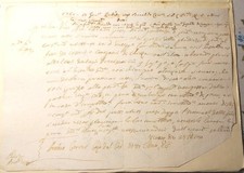 DA VENEZIA A CLODIA PREFILATELICA DEL 1750 manoscritto Semplice.