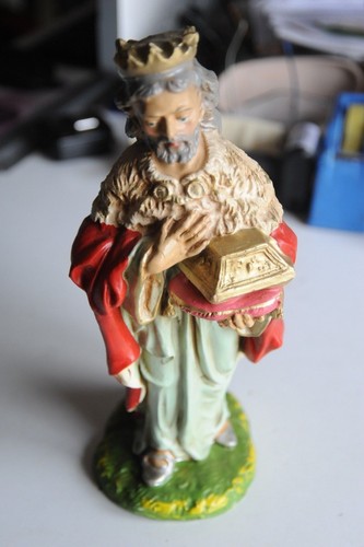 Statuina presepe bianco - presepe, cm