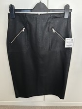 Gonna Zara in ecopelle, nera