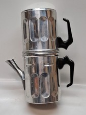 Caffettiera napoletana ILSA Torino 6 tazze alluminio h21cm vintage nuova