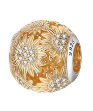 Charm girasole oro originale
