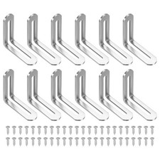 12 Pezzi Staffa a L Scanalata