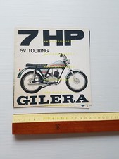 Gilera 50 5V Touring 7 HP 1972 depliant originale italiano