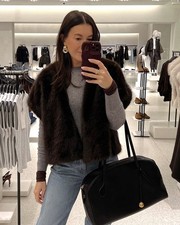 GILET ZARA NUOVO MARRONE