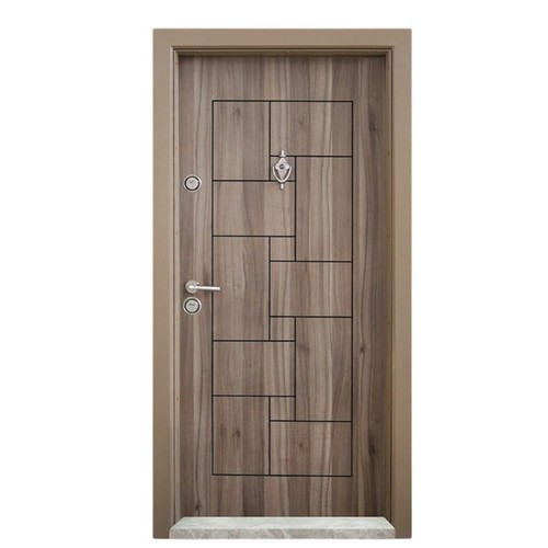 Porta blindata marrone - marrone, chiaro