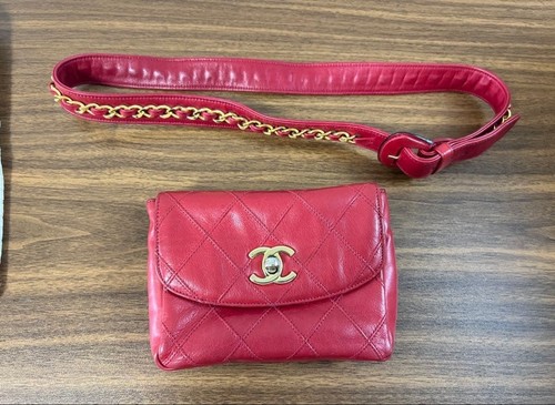 Borsa chanel matelasse rossa - chanel,