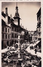 SVIZZERA - Lausanne - Marché de la Palud et Hotel de Ville - Foto Cartolina