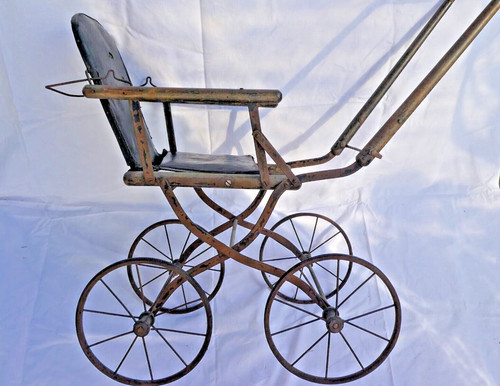 Antico magnifico carro bambole - antico,