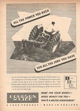 TRACTORS FORDSON MAJOR 1954 RARA Pubblicita' vintage for all the jobs you have