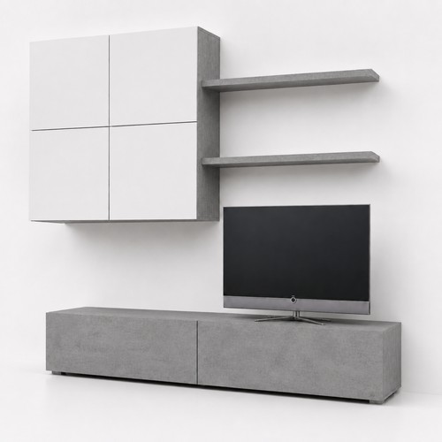 Parete attrezzata con - base, tv