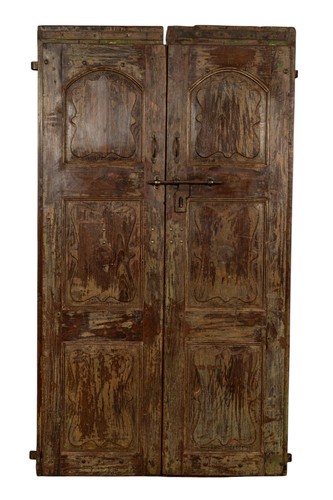 Portone antico legno massello - legno,