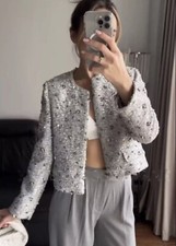 ZARA GIACCA PAILLETTES NUOVA