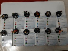 Heroclix lotto Xmen Avengers Marvel con carte Wolverine Cyclops Smasher