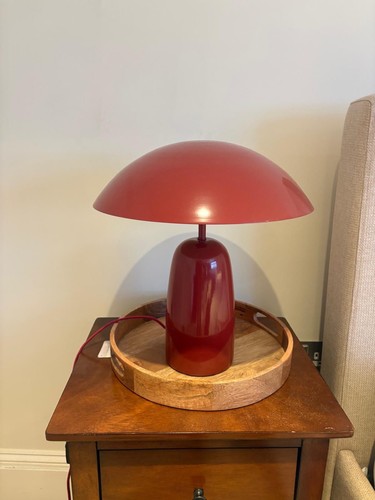 Lampada metallo rosso - metallo,