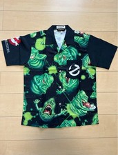 Camicia REGULUS Ghostbusters Slimer Aloha taglia L nuova mai usata vintage
