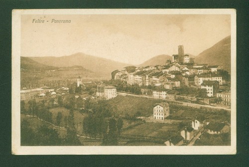 Feltre panoramica aerea - feltre,