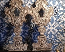 COPPIA DI RELIQUIARI 1600/1700 DI MAGNIFICA MANIFATTURA