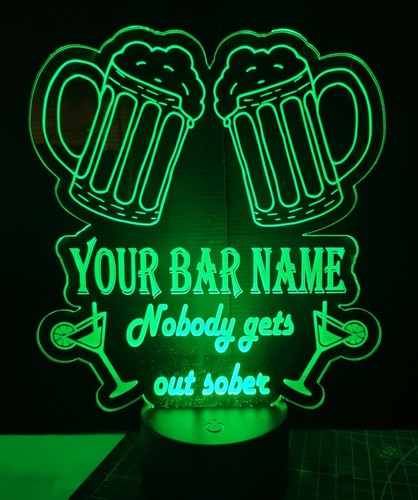 Insegna barra led mancave - insegna,