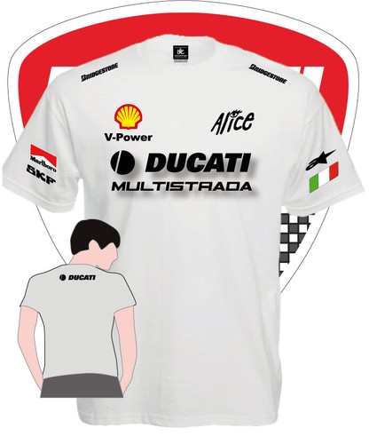 Shirt printed ducati - shirt,