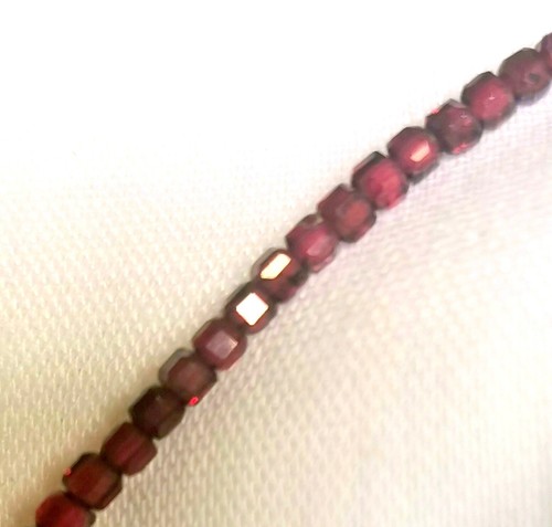 Collana granato argento 925 - -,