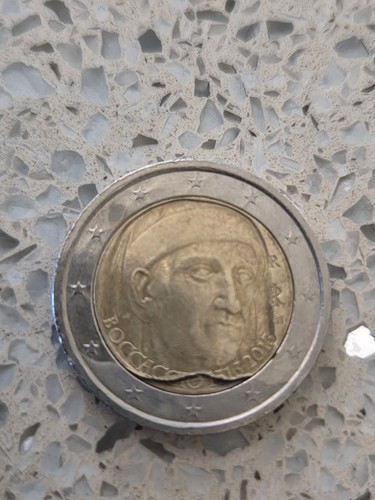 Moneta euro boccaccio - moneta,