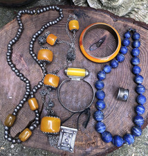 Collana perle lapislazzuli