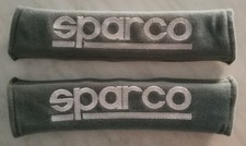 SPARCO DUE IMBOTTITURE PER CINTURE CINTURA DI SICUREZZA RALLY PASSACINTURA VERDE