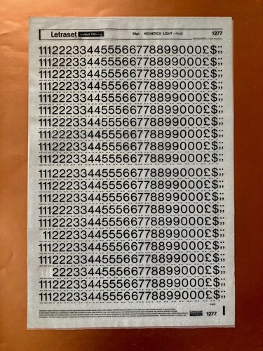 Letraset 1277 helvetica light - 1277,