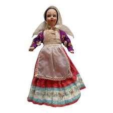 *HH* Antica Bambola Sarda M.C Made In Italy Bambolina Old Doll Dama Contadina