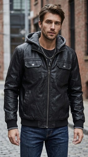 Bomber uomo wantdo nero - bomber,