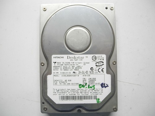 Hitachi deskstar 40gb - deskstar,