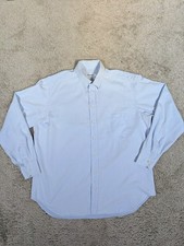 Camicia Uomo Giorgio Armani Le Collezioni 100% Cotone Azzurra Taglia 17 L