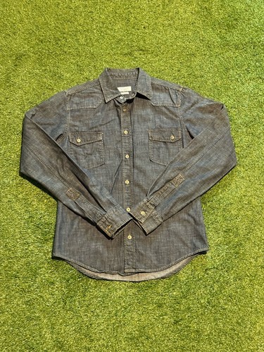 Zara man mens denim button - button, up