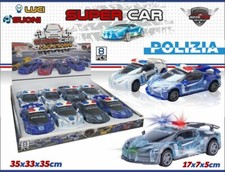 Set pezzi auto polizia con - x,