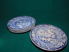 Piatti piani Wild Rose da collezione antichi