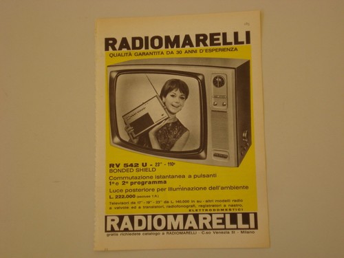 Advertising pubblicità 1961 - advertising,