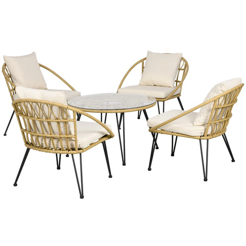 Set giardino pezzi rattan - giardino,