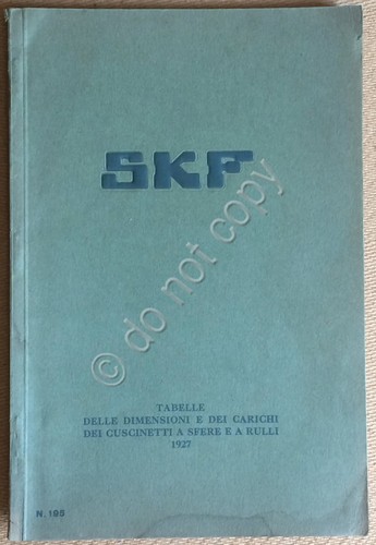 Skf catalogo 195 tabelle - -,
