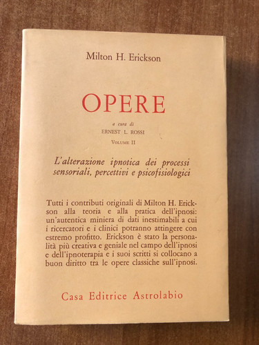Milton erickson opere - erickson, volume