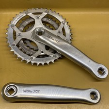 Guarnitura argento Shimano XT