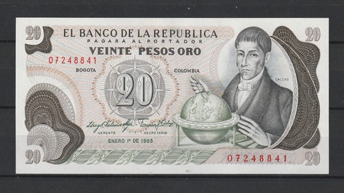 Colombie colombia billet 20 - colombie, de