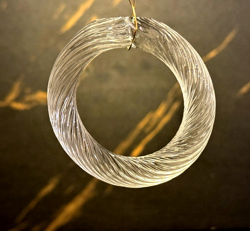 Anello pendente vetro di - in,