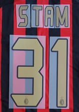 nameset AC milan STAM #31 adidas 2004 2005 2006 ufficiale Zafira nome numero