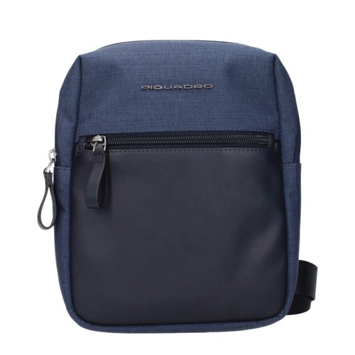 Piquadro blue fabric crossbody - blue,