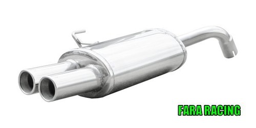 Scarico finale 2x80 inoxcar - scarico,