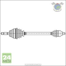 Semiasse metelli anteriore - metelli, dx
