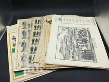 Lotto 59 fogli da ritaglio soldatini Stella e vari