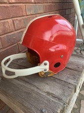 Vintage  Kent Suspension Football Helmet Bike leather ear pad Chiefs Riddell H